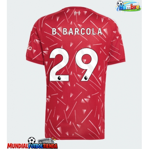 Camiseta Liverpool Bradley Barcola #29 Primera Equipación Replica 2026-27 mangas cortas
